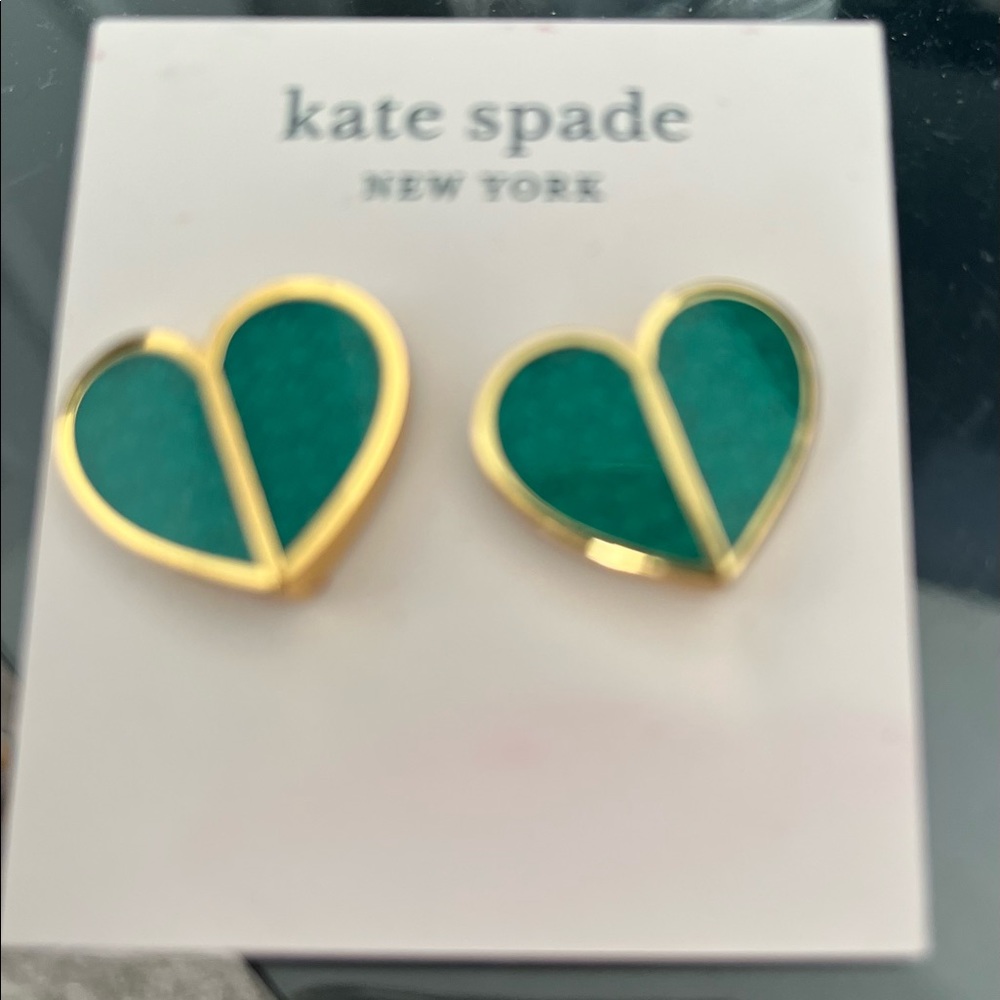 Kate Spade heart earrings.